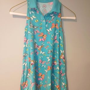 Summer sun dress size 6-6x butterfly